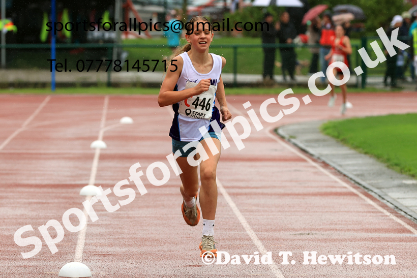 Girls Under-13s 2025 Northern Athletics Autumn Road Relays, Leigh, Lancashire. Photo: David T. Hewitson/Sports for All Pics